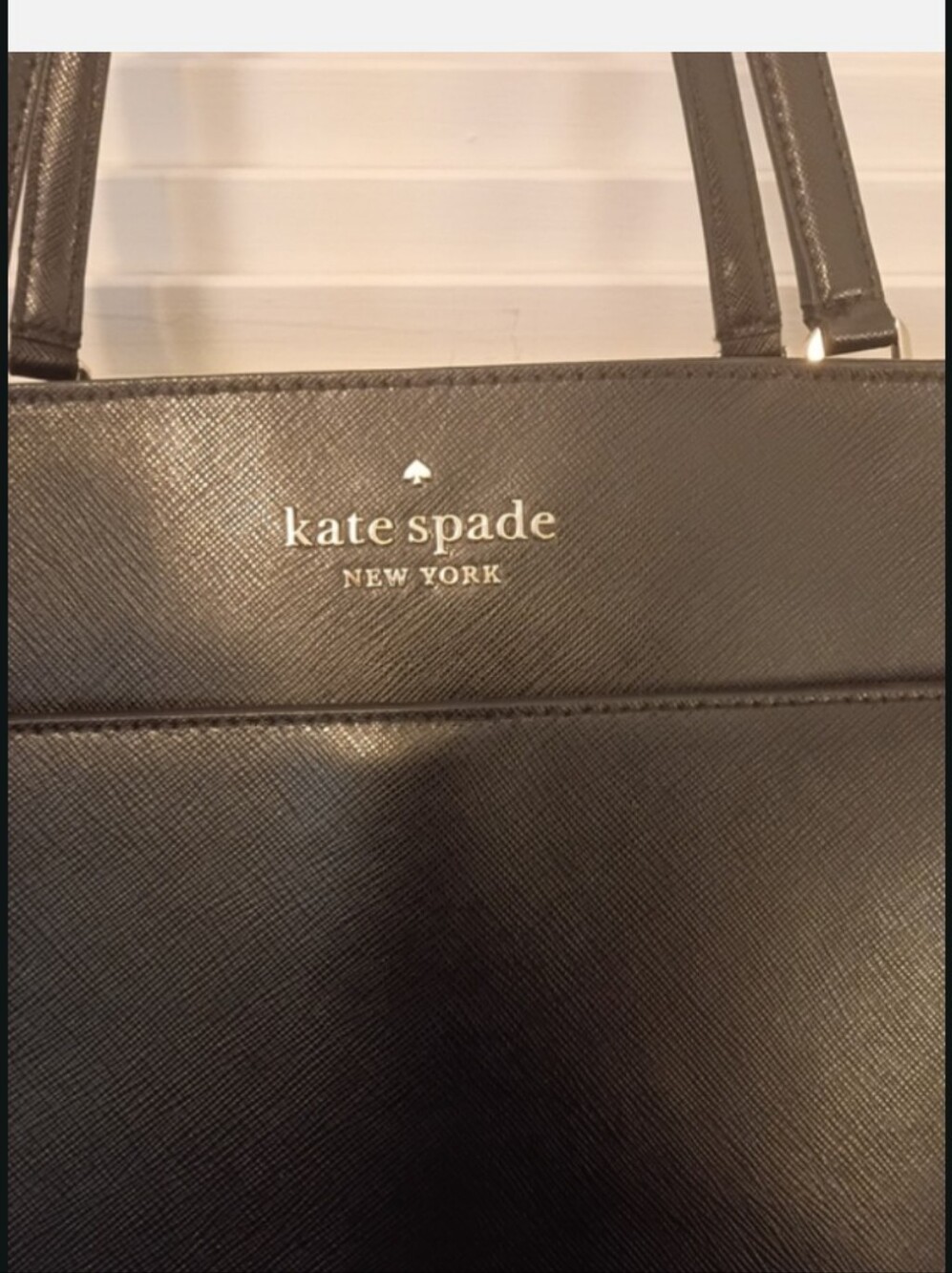 kate spade Black Pebbled Leather Tote - Picture 3 of 7